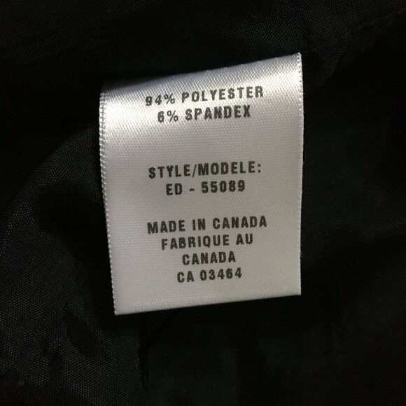 Vintage Made in Canada Black Scuba Semi Cropped Blazer - Picture 10 of 15